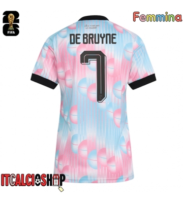 Belgio Kevin De Bruyne #7 Seconda Maglia Femmina Mondiali 2026 Manica Corta